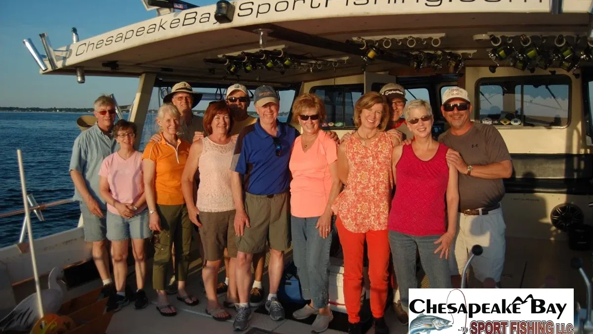 Corporate team outing on a Chesapeake Bay charter