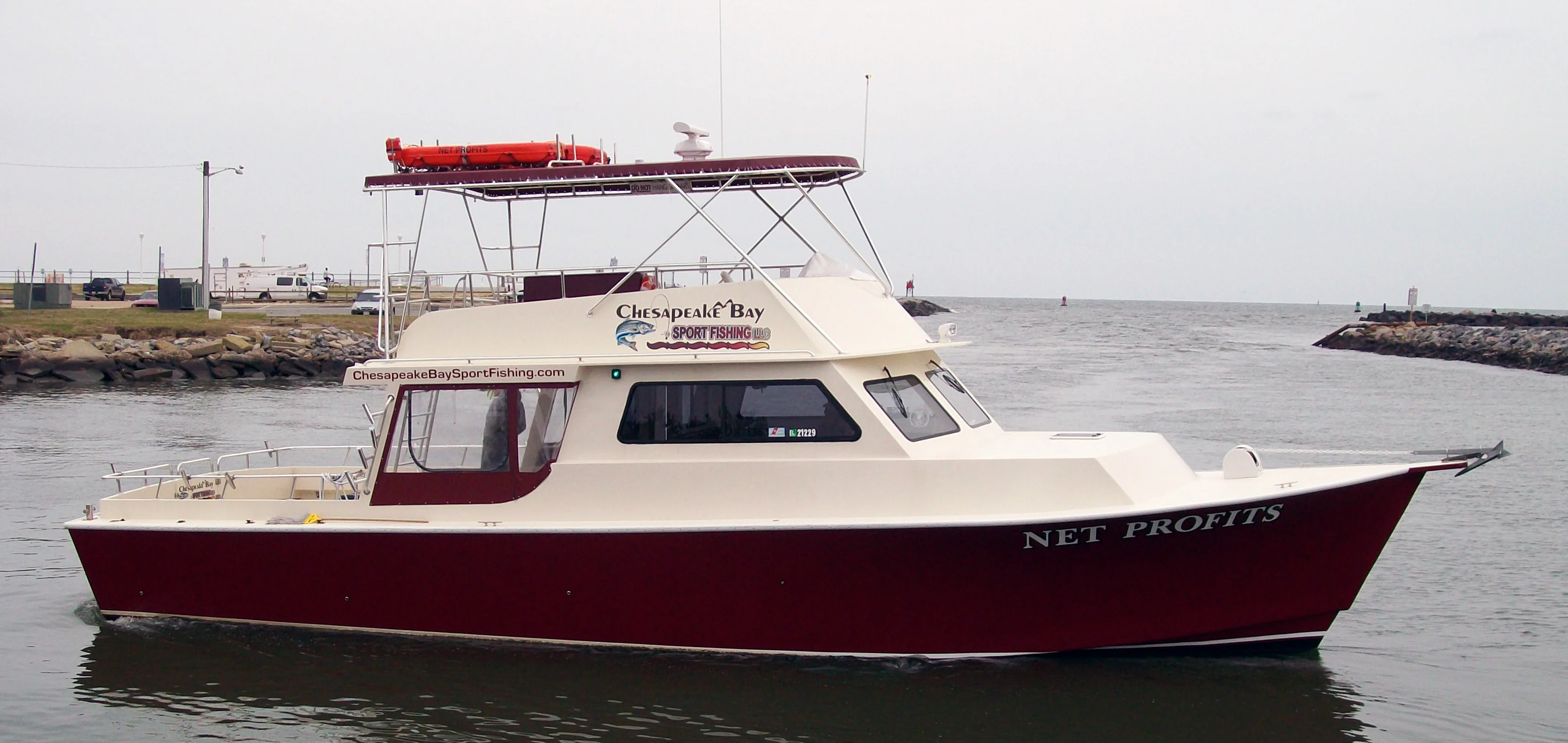 Net Profits charter boat underway